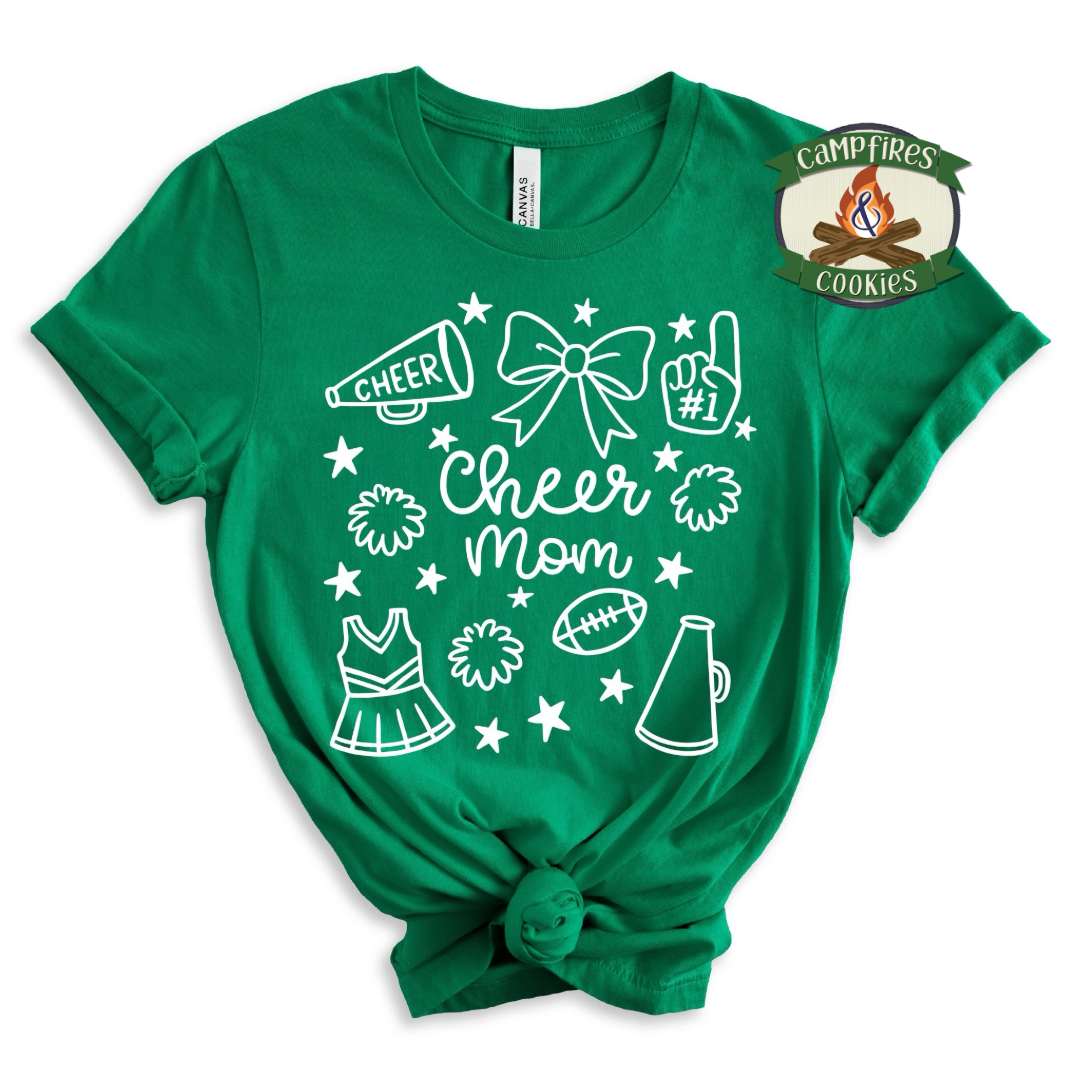Cheer Mom Game Day Graphic Apparel