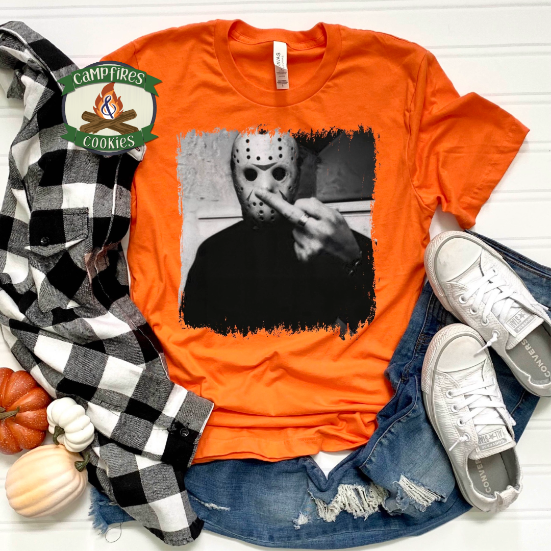 Jason Voorhees Middle Finger Graphic Apparel