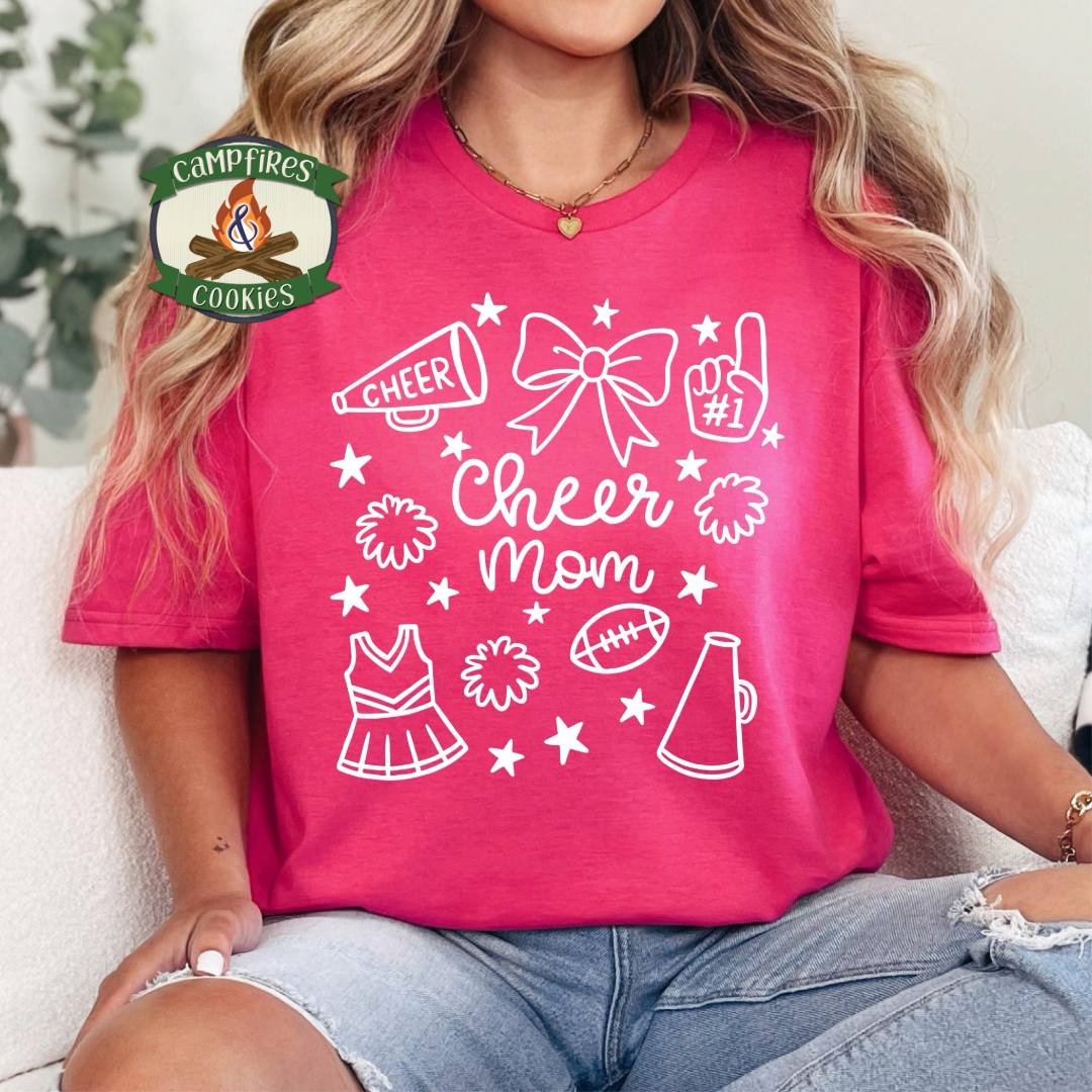 Cheer Mom Game Day Graphic Apparel
