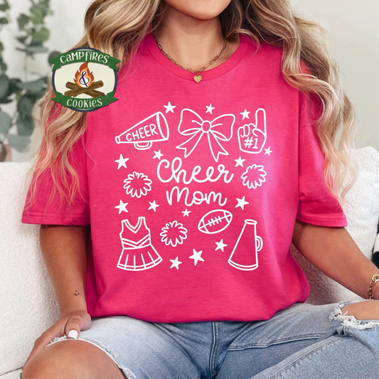 Cheer Mom Game Day Graphic Apparel
