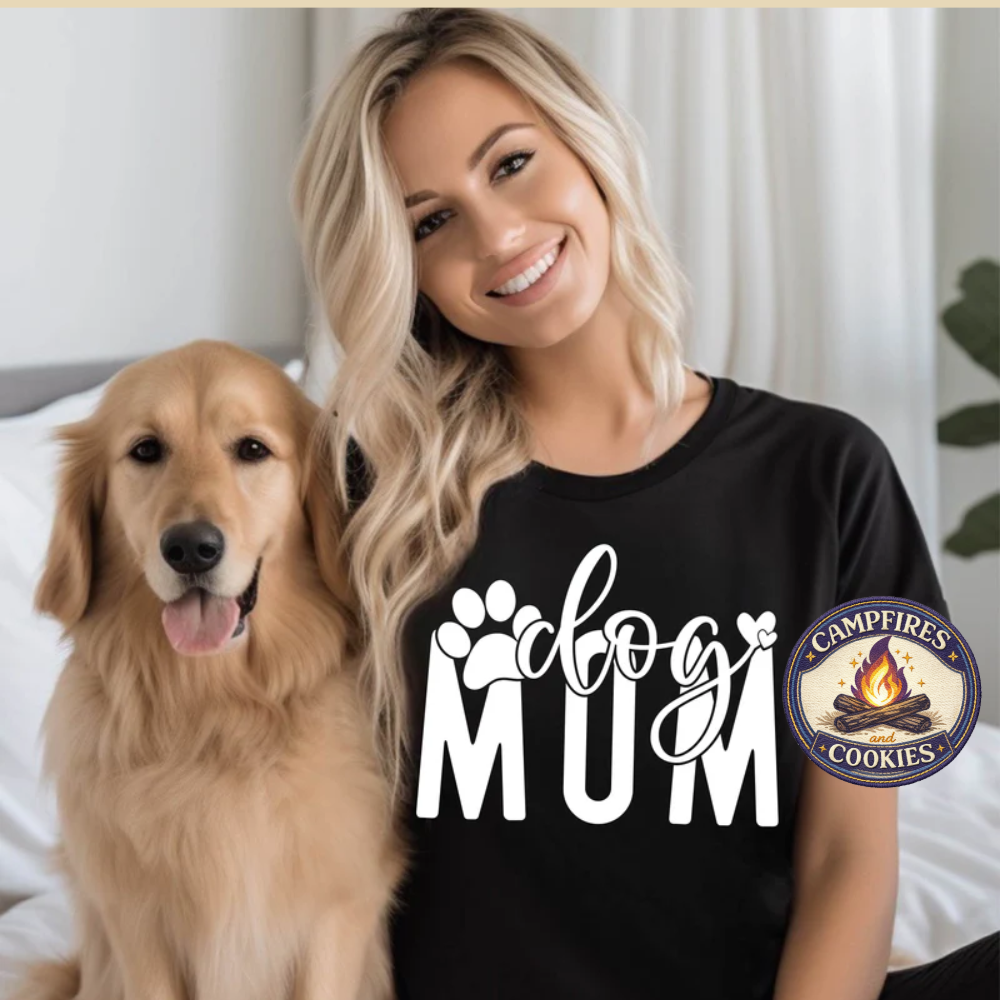 Dog Mom Script and Block Apparel
