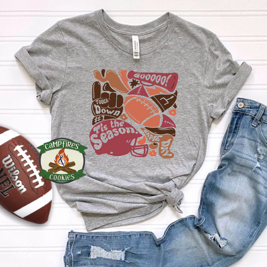 Football Block Spirit Collage Graphic Tee/Sweatshirt/Hoodie