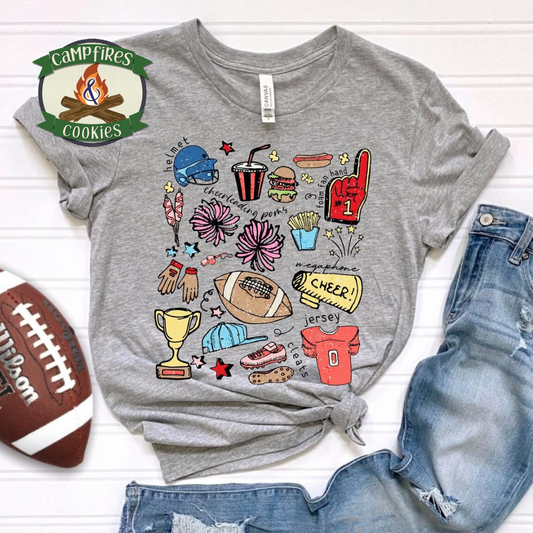 Football Spirit Collage Graphic Tee/Sweatshirt/Hoodie