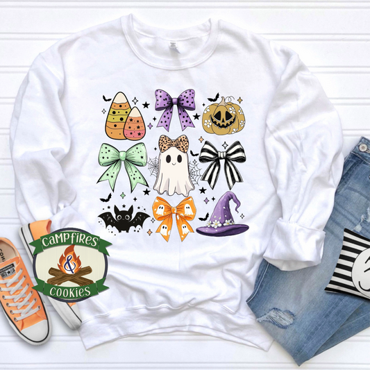 Sweet & Spooky Halloween Bows Graphic Apparel