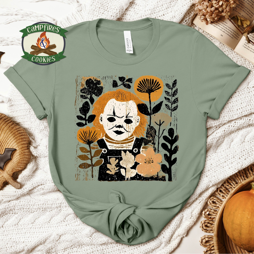 Chucky In Bloom Graphic Apparel