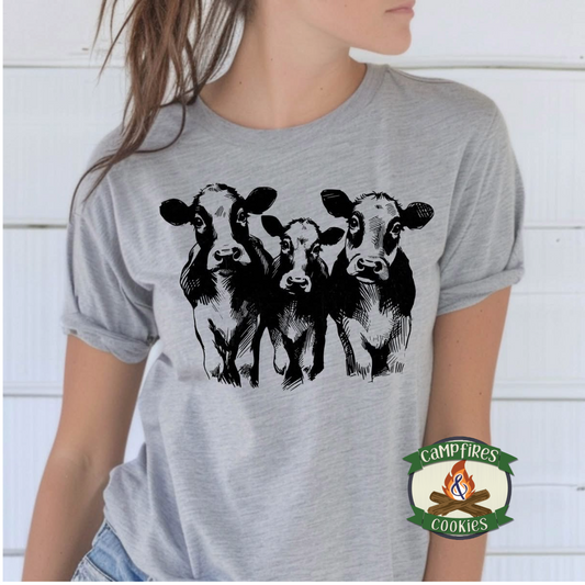 Triple Cow Graphic Tee