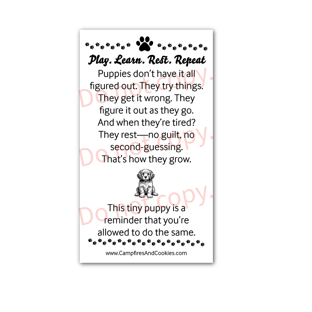 Emotional Support Puppy Kit - "Play. Learn. Rest. Repeat."
