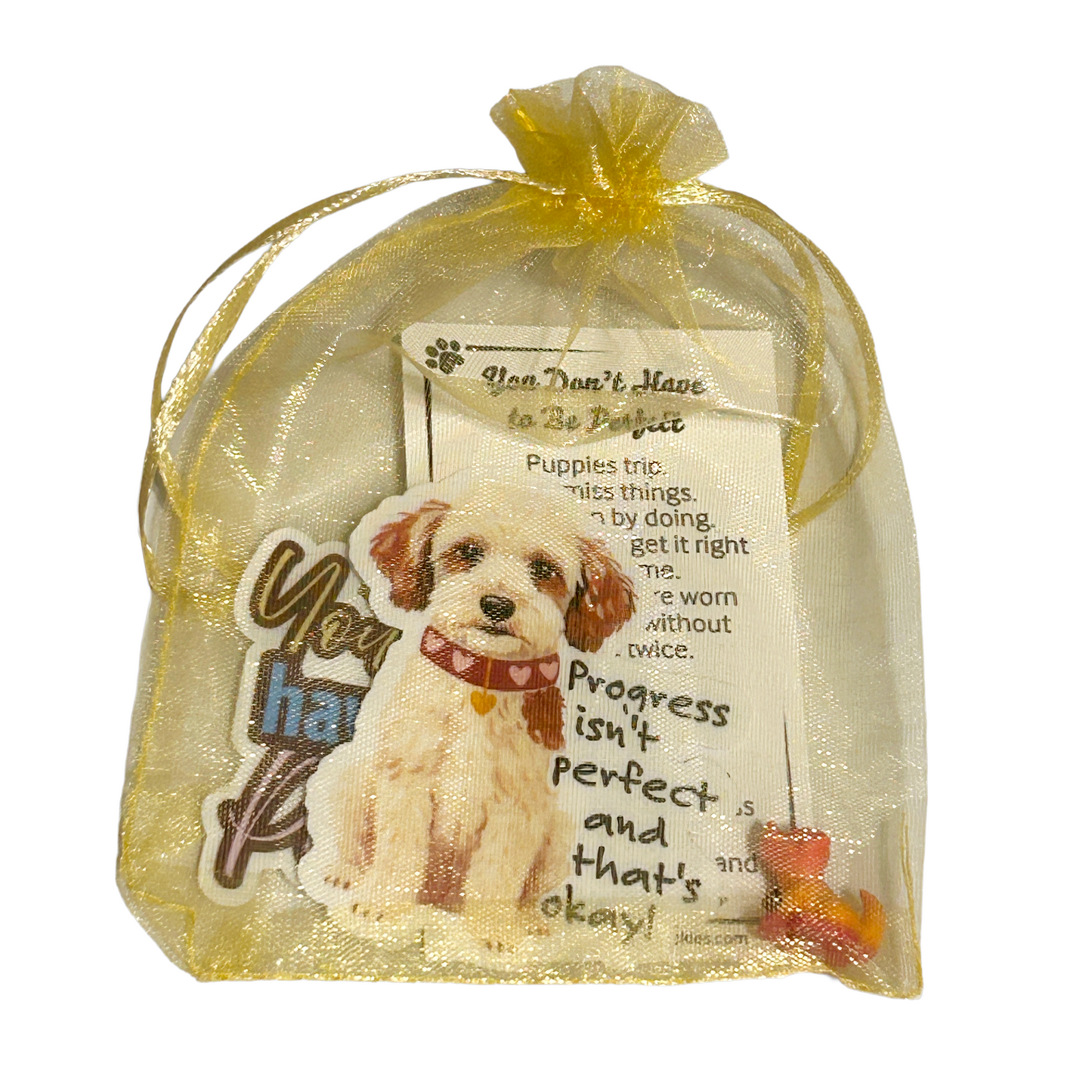 Emotional Support Puppy Kit - "You Don't Have To Be Perfect"