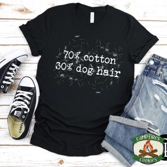 70% Cotton 30% Dog Hair Tee