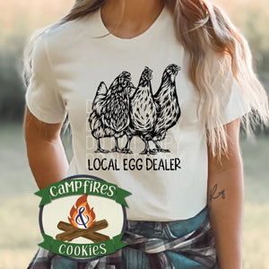 Local Egg Dealer Graphic Tee Shirt