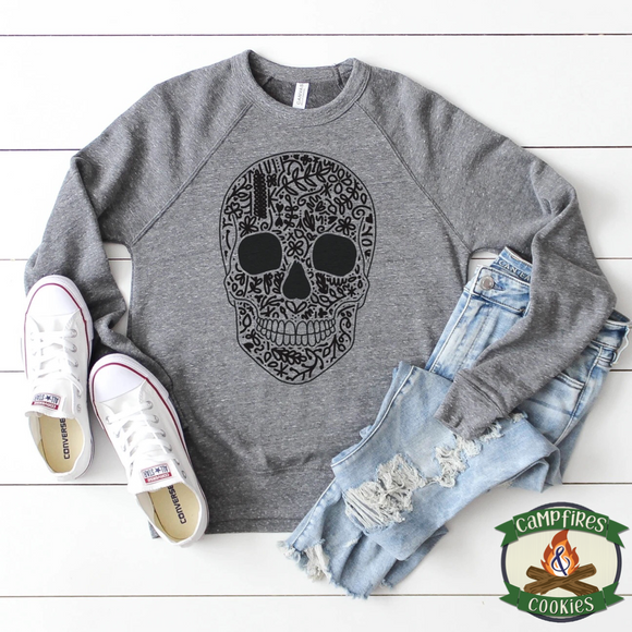 Floral Skull - Dia de los Muertos - Sugar Skull
