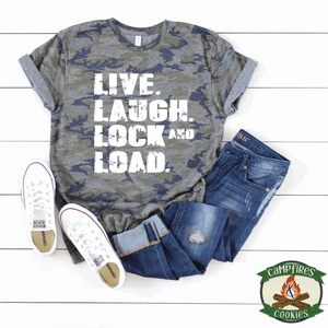 Live Laugh Lock and Load T-shirt